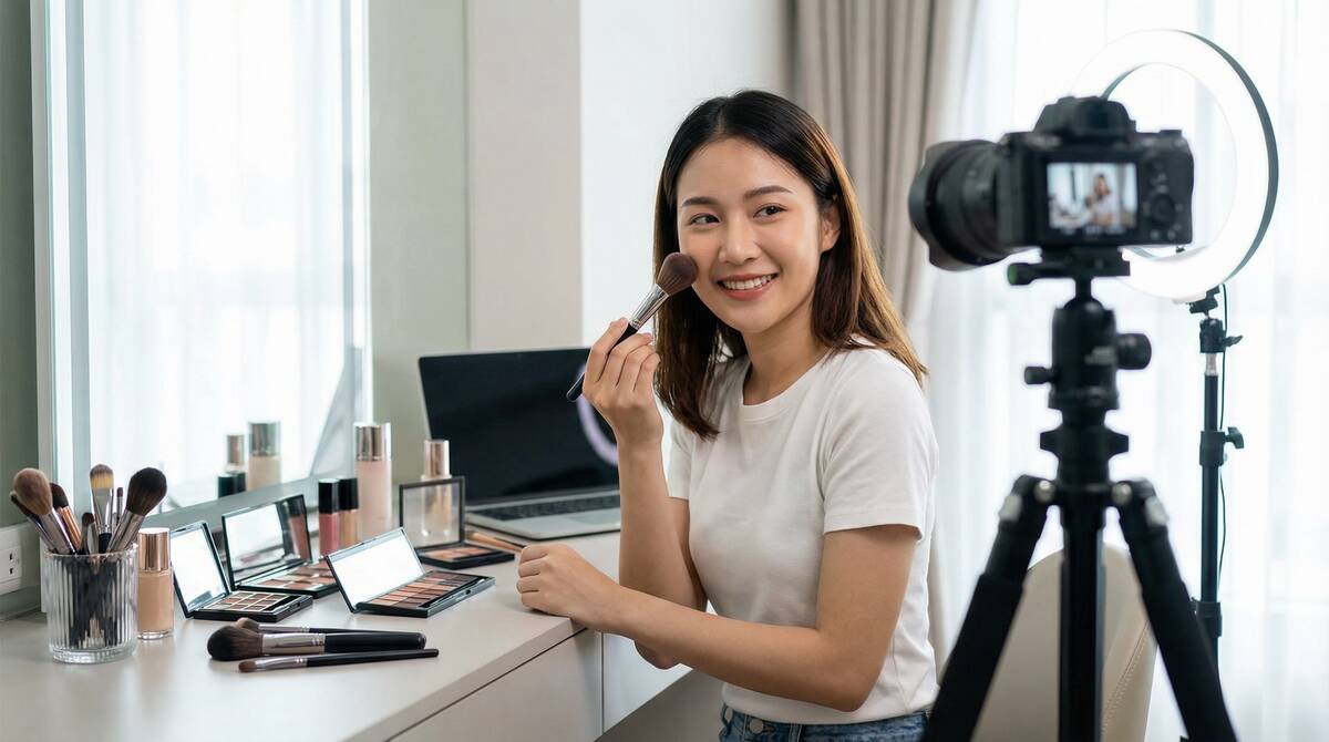 17c一起草美妆视频教程